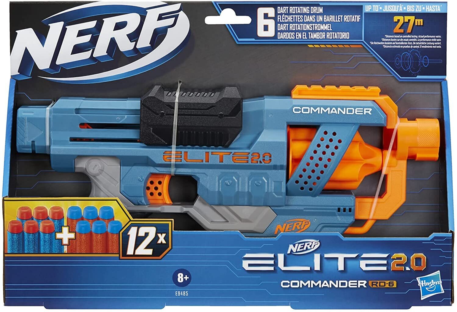 Püss-lõhkaja Hasbro Nerf Elite 2.0 Commander RC 6 hind ja info | Poiste mänguasjad | kaup24.ee