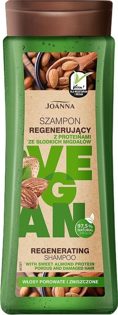 Šampoon kahjustatud juustele Joanna Vegan, 300 ml цена и информация | Šampoonid | kaup24.ee