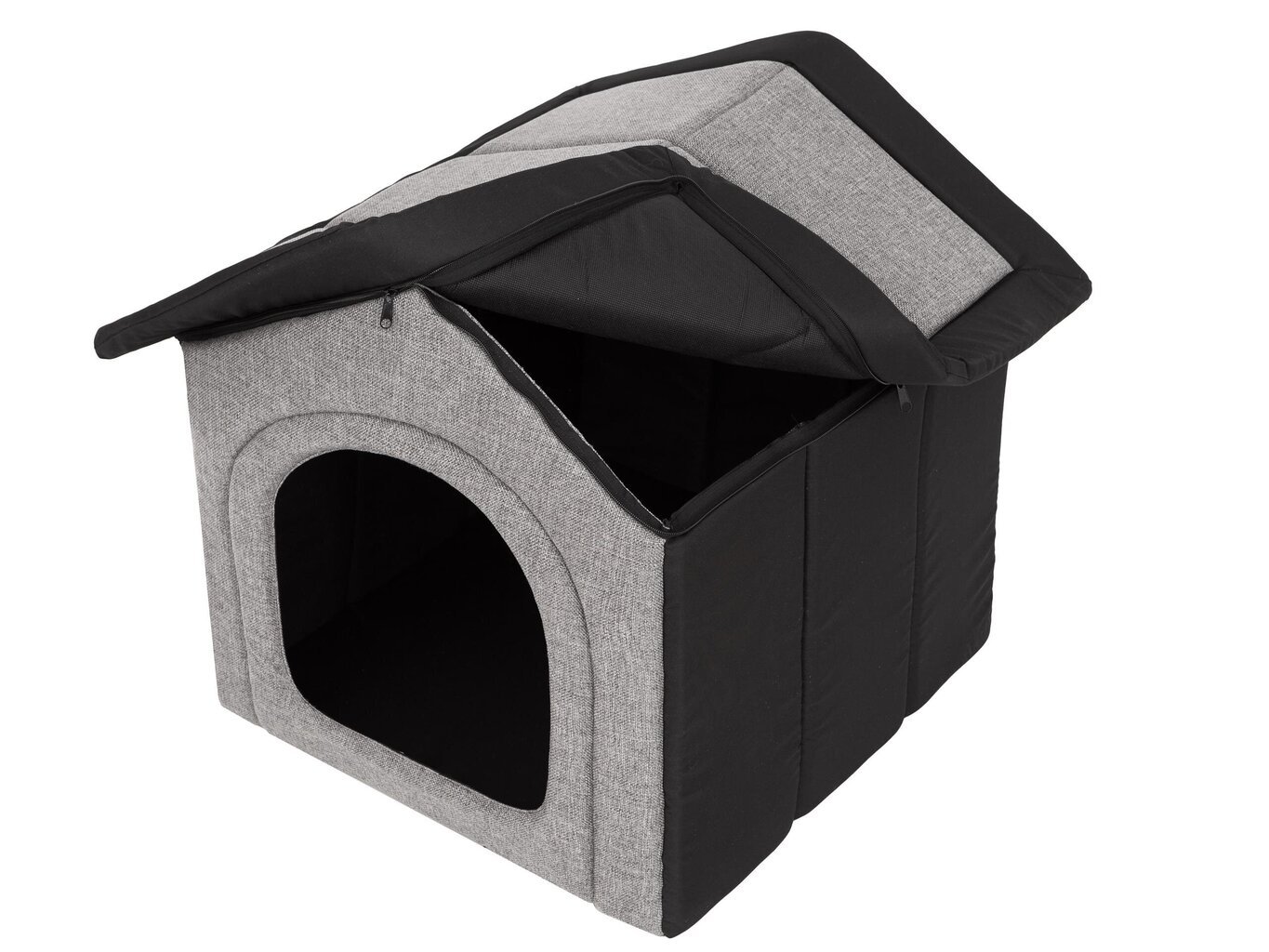 Pesa-maja Hobbydog Inari Light Grey Black, 38x32 cm цена и информация | Pesad, padjad | kaup24.ee