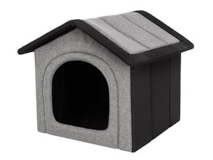 Pesa-maja Hobbydog Inari Light Grey Black, 38x32 cm hind ja info | Pesad, padjad | kaup24.ee