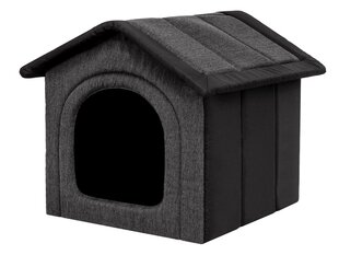 Лежак-конура Hobbydog Inari Grey Black, 44x38 см цена и информация | Лежаки, домики | kaup24.ee