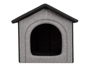 Pesa-maja Hobbydog Inari Light Grey Black, 52x46 cm цена и информация | Лежаки, домики | kaup24.ee