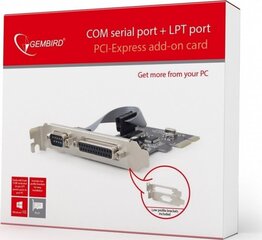 Gembird PEX-COMLPT-01 цена и информация | Адаптер Aten Video Splitter 2 port 450MHz | kaup24.ee