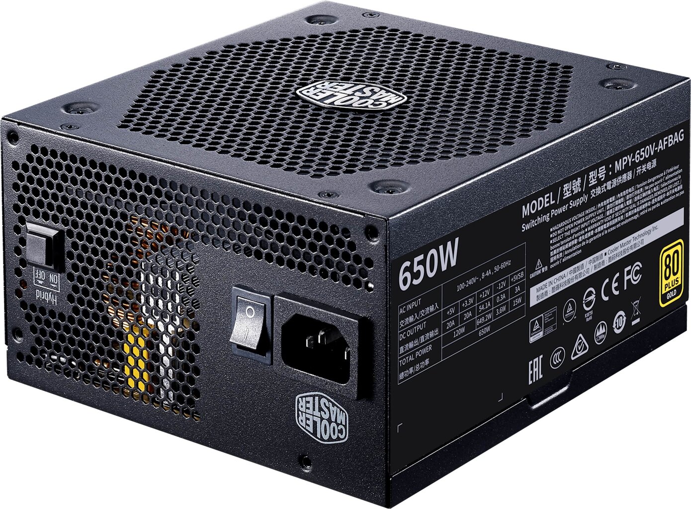 Cooler Master MPY-650V-AFBAG hind ja info | Toiteplokid (PSU) | kaup24.ee