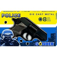 Пистолет для фейерверков Gonher Чёрный Полиция цена и информация | Развивающий мелкую моторику - кинетический песок KeyCraft NV215 (80 г) детям от 3+ лет, бежевый | kaup24.ee