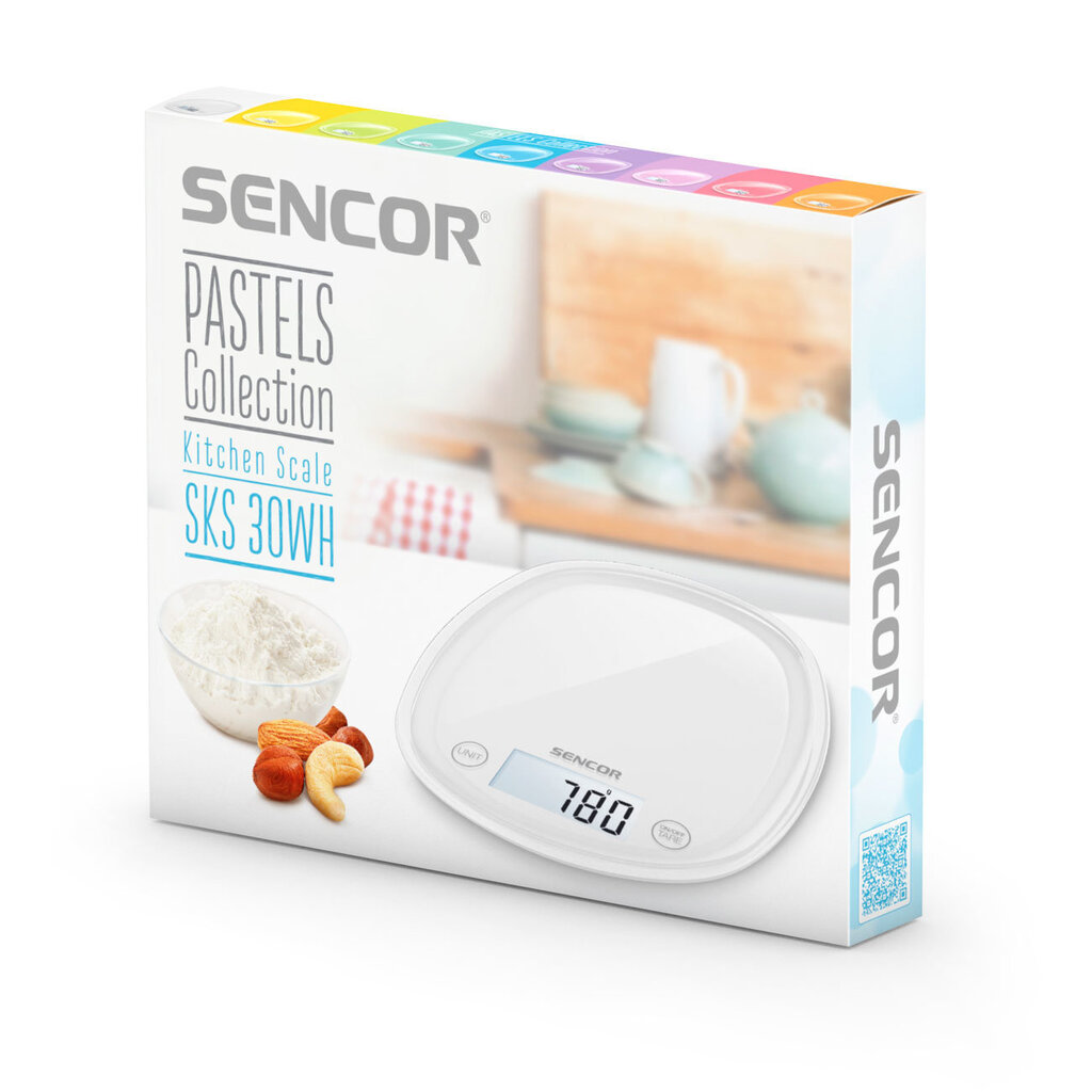 Sencor SKS 30WH Pastels цена и информация | Köögikaalud | kaup24.ee
