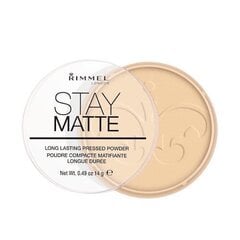 Kompaktpuuder Stay Matte Rimmel 14 g, 001 Transparent kaina ir informacija | Jumestuskreemid, puudrid | kaup24.ee