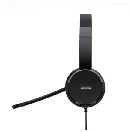 Juhtmega kõnekeskuse peakomplekt/kõrvaklapid mikrofoniga Lenovo 100 stereo USB цена и информация | Kõrvaklapid | kaup24.ee