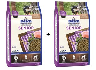 Bosch Petfood Senior igat tõugu eakatele koertele, 1kg+1kg цена и информация |  Сухой корм для собак | kaup24.ee