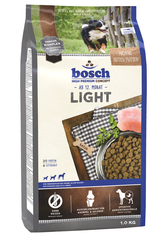 Bosch Petfood Light (High Premium) 1kg hind ja info | Kuivtoit koertele | kaup24.ee