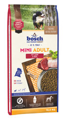 Bosch Mini Adult Lamb & Rice koeratoit lambaliha ja riisiga, 15kg цена и информация | Сухой корм для собак | kaup24.ee