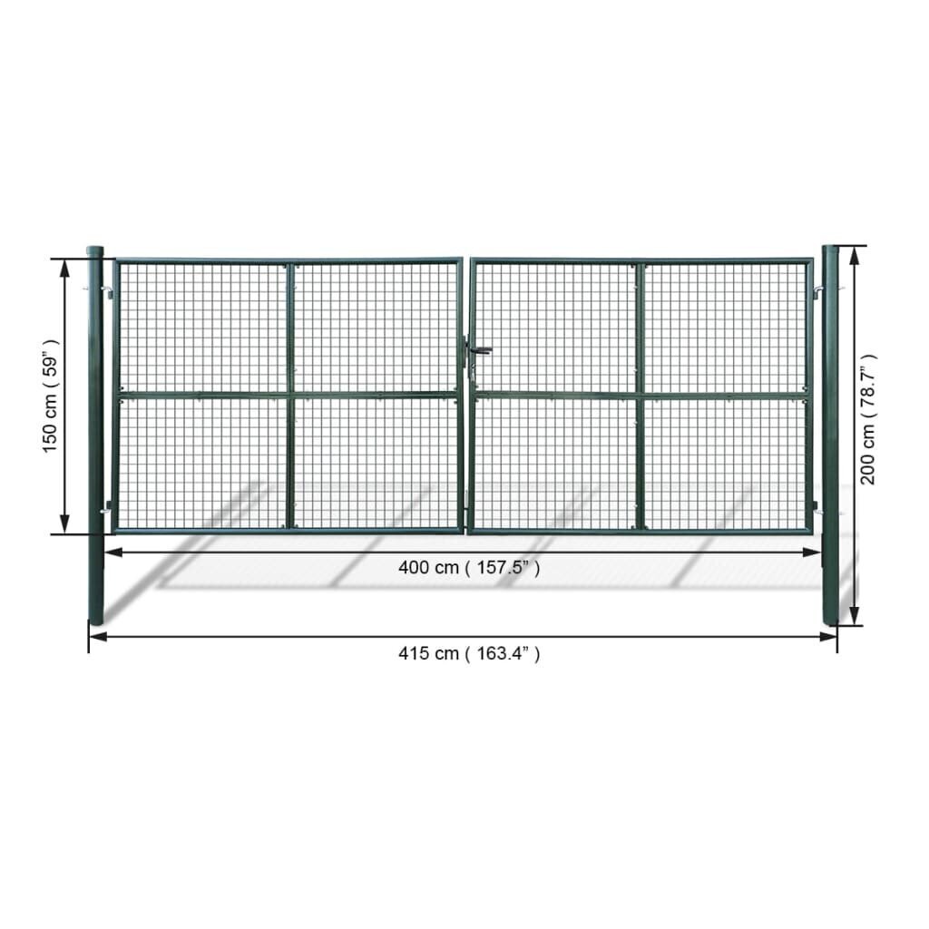 Võrgust aiavärav 415 x 200 cm / 400 x 150 cm hind ja info | Aiad ja tarvikud | kaup24.ee