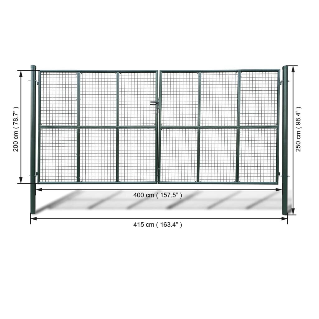 Võrgust aiavärav 415 x 250 cm / 400 x 200 cm hind ja info | Aiad ja tarvikud | kaup24.ee