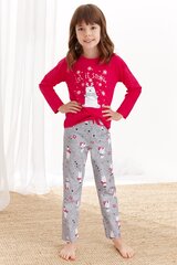 Хлопковая пижама Таrо для девочки, VPI-099 цена и информация | Пижамы, халаты для девочек | kaup24.ee
