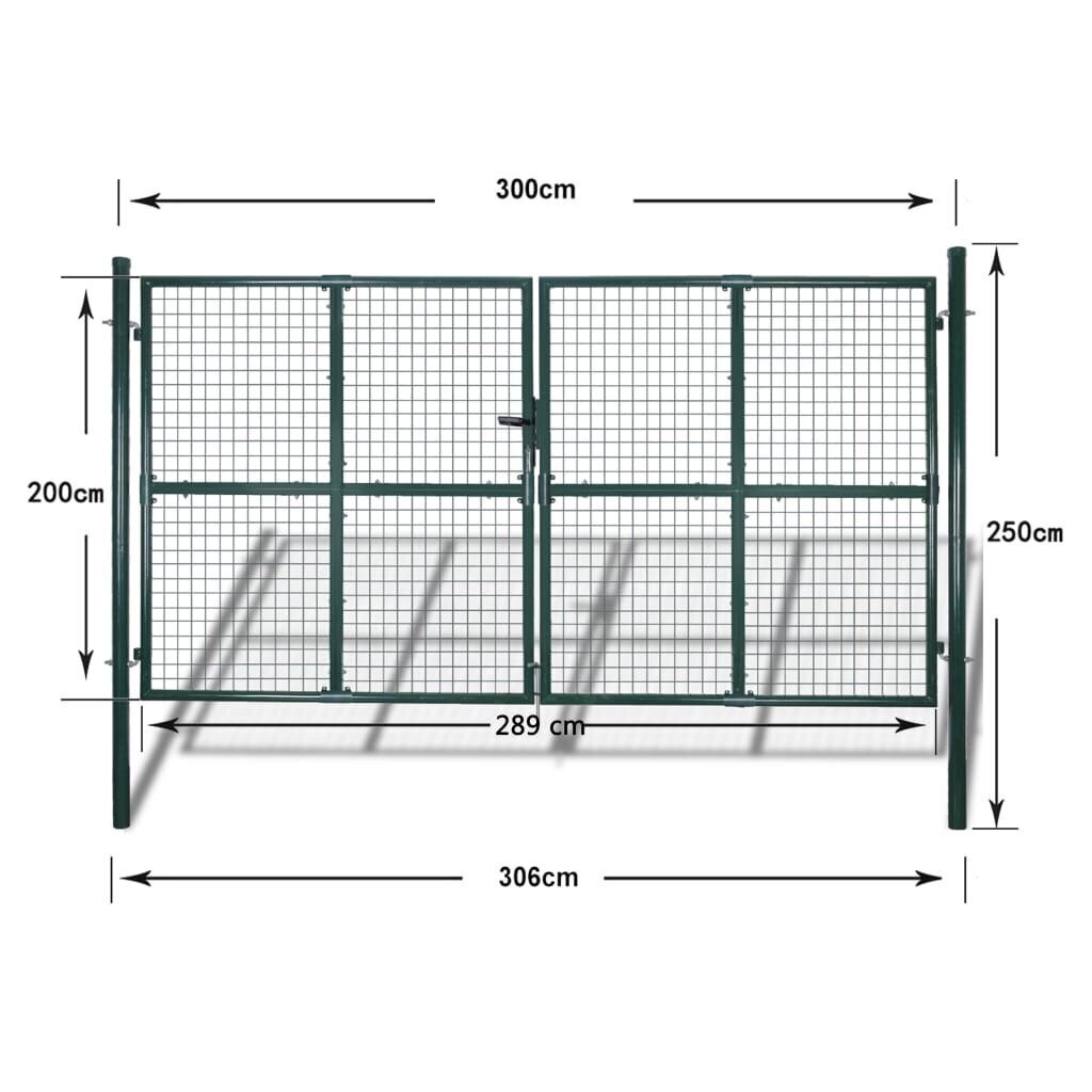 Võrgust aiavärav 289 x 200 cm / 306 x 250 cm hind ja info | Aiad ja tarvikud | kaup24.ee