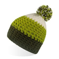 Вязаная шапка-бини с внутренней флисовой лентой, оливково-зеленый  цена и информация | Мужские шарфы, шапки, перчатки | kaup24.ee