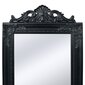 Eraldiseisev peegel, barokkstiilis, 160x40 cm, must hind ja info | Peeglid | kaup24.ee