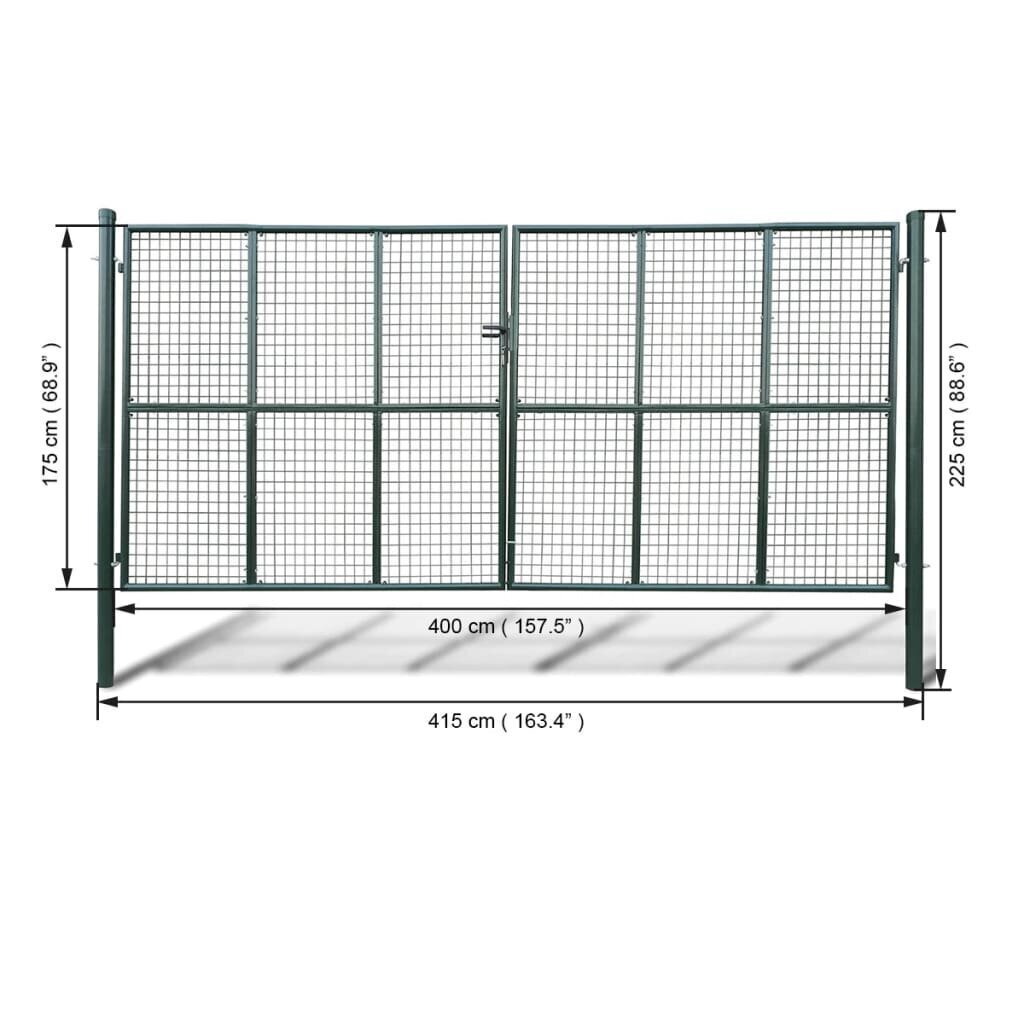 Võrgust aiavärav 415 x 225 cm / 400 x 175 cm hind ja info | Aiad ja tarvikud | kaup24.ee