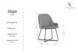 Tool Interieurs86 Hugo 82, tumeroheline hind ja info | Söögilaua toolid, köögitoolid | kaup24.ee