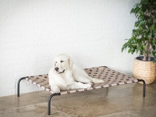 Hobbydog pesa Iron Beige Paws XL, 100x55x20 cm hind ja info | Pesad, padjad | kaup24.ee