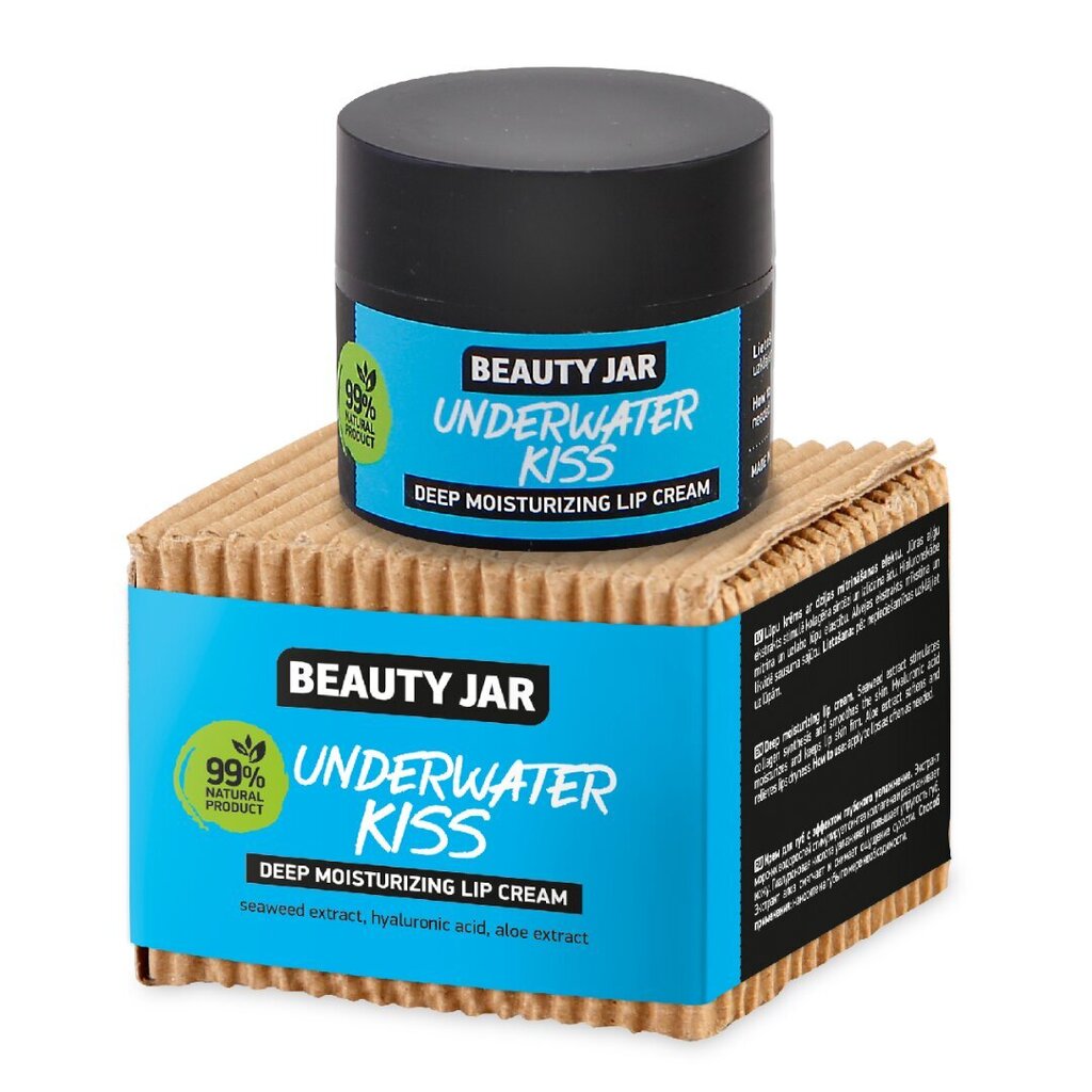 Sügavniisutav huulekreem Underwater Kiss Beauty Jar, 15ml hind ja info | Näokreemid | kaup24.ee