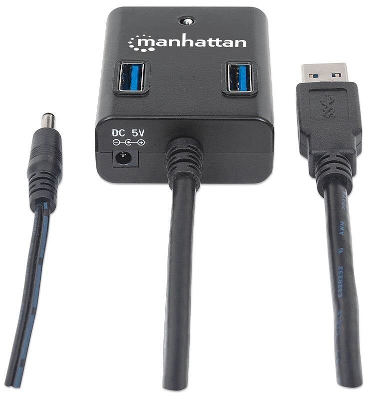 Manhattan 162302 цена и информация | USB jagajad, adapterid | kaup24.ee