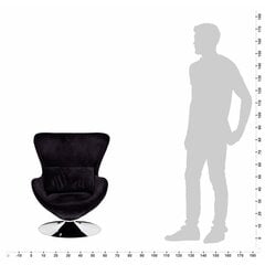 Väike must pöörlev tool padjaga hind ja info | Tugitoolid ja tugitoolvoodid | kaup24.ee