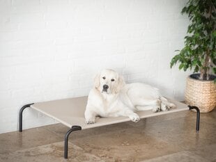 Hobbydog лежак Iron Beige L, 80x42x15 см цена и информация | Лежаки, домики | kaup24.ee