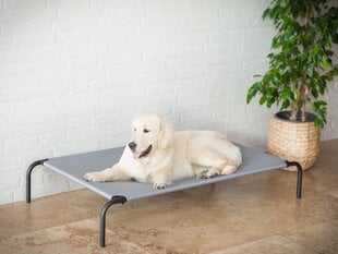 Hobbydog лежак Iron Grey L, 80x42x15 см цена и информация | Лежаки, домики | kaup24.ee