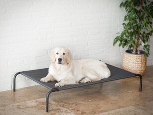 Hobbydog лежак Iron Dark Grey L, 80x42x15 см цена и информация | Лежаки, домики | kaup24.ee