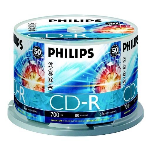 Philips CD-R 80 700MB CAKE BOX 50 hind ja info | Vinüülplaadid, CD, DVD | kaup24.ee