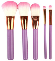 Meigipintslite komplekt Makeup Brushes In Keepsake Butterfly Tin Lilac Bys, 5tk hind ja info | Meigipintslid, -käsnad | kaup24.ee