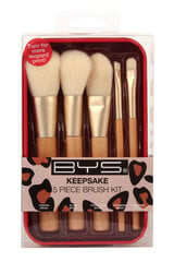 Комплект кисточек in Keepsake Tin Safari 5шт BYS цена и информация | Кисти для макияжа, спонжи | kaup24.ee