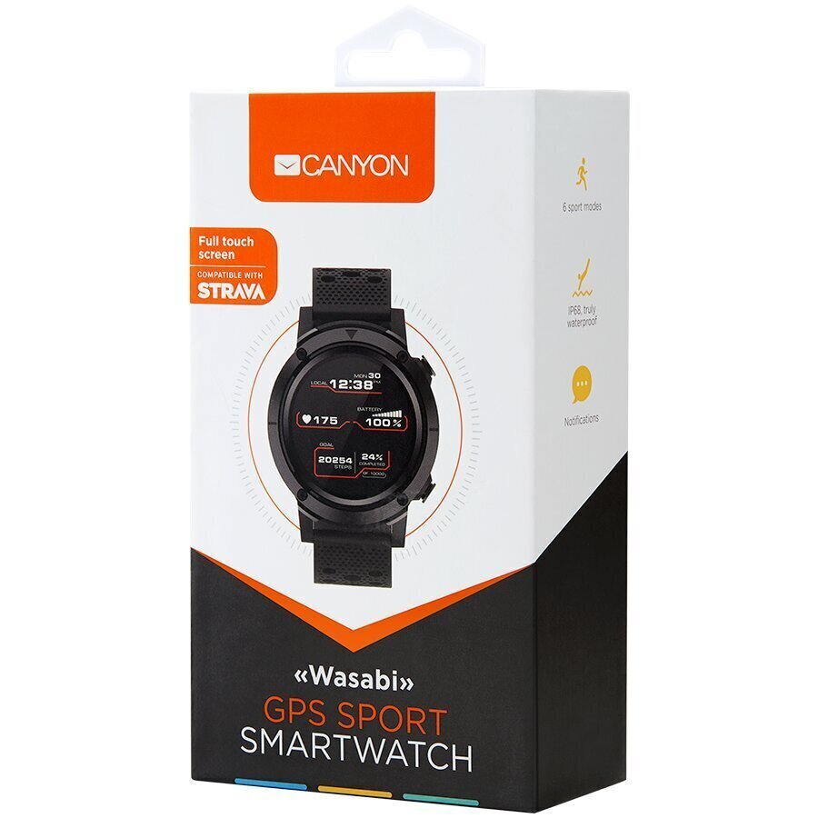 Canyon Wasabi SW-82 Black hind ja info | Nutikellad (smartwatch) | kaup24.ee