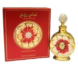 Layali Rouges by Swiss Arabian концентрированное парфюмерное масло для женщин, 15 мл цена и информация | Женские духи | kaup24.ee
