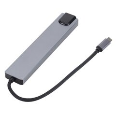 RoGer USB-C Hub 8in1 with USB C x2 / USB 3.0 x2 / RJ45 / HDMI / SD card reader / TF card reader hind ja info | USB jagajad, adapterid | kaup24.ee