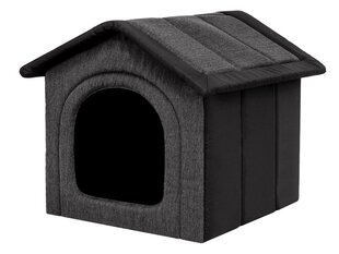 Pesa-maja Hobbydog Inari Grey Black, 38x32 cm hind ja info | Pesad, padjad | kaup24.ee