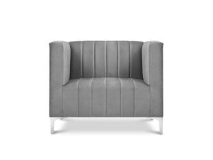 Кресло Kooko Home Tutti, светло-серое/серебристое цена и информация | Кресла в гостиную | kaup24.ee