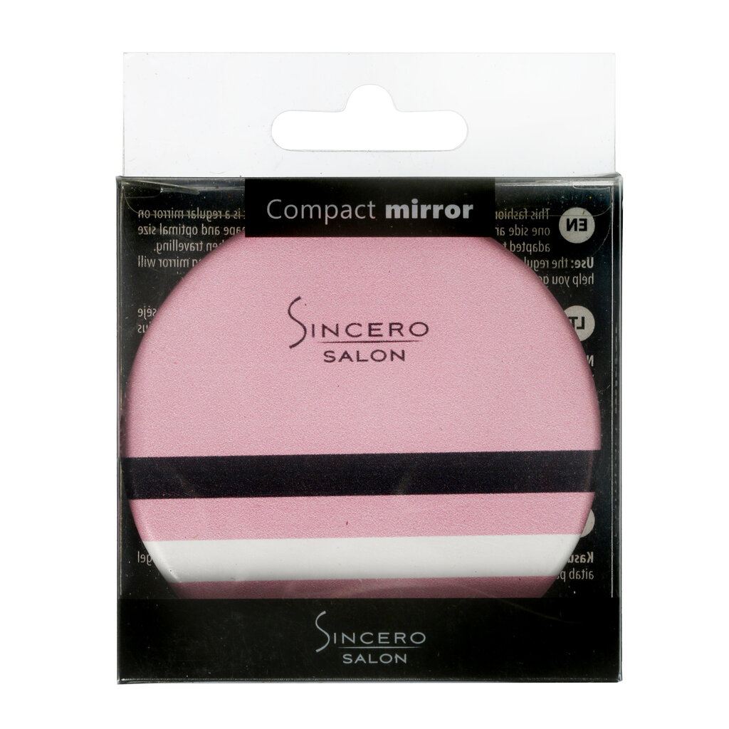 Kompaktne peegel "Sincero salong", PINK hind ja info | Meigikotid, lauapeeglid | kaup24.ee