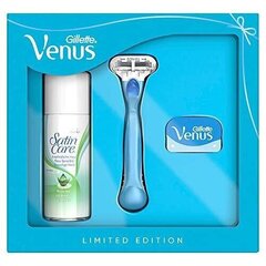 Raseerija komplekt naistele Gillette Venus Smooth Limited Edition: raseerija + geel 75 ml hind ja info | Raseerimisvahendid | kaup24.ee