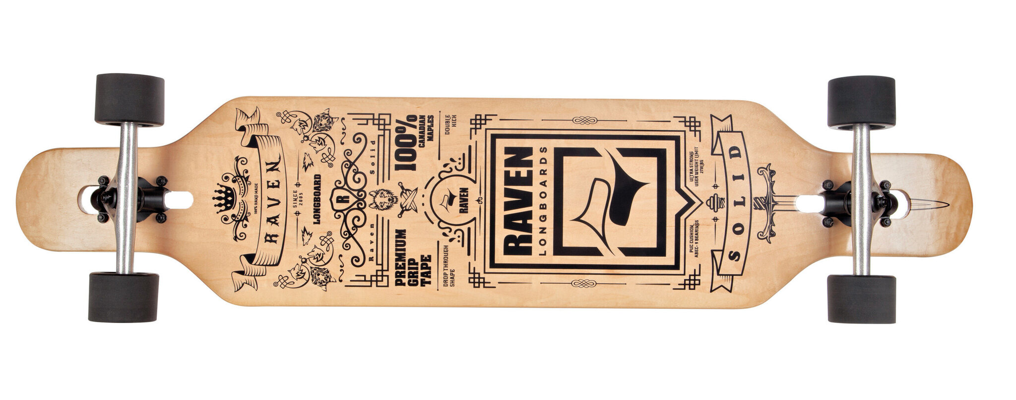 Rula Longboard Raven Solid, 105cm hind ja info | Rulad | kaup24.ee