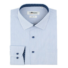 Рубашки мужские NORDIC, приталенный силуэт - с длинным рукавом цена и информация | Мужские рубашки | kaup24.ee