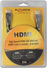 Delock 82739, HDMI, 5 m hind ja info | Kaablid ja juhtmed | kaup24.ee