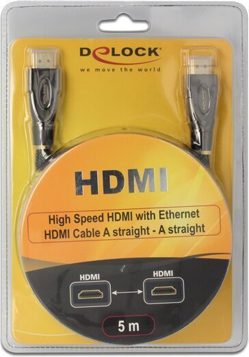 Delock 82739, HDMI, 5 m hind ja info | Kaablid ja juhtmed | kaup24.ee