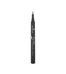 Водонепроницаемая подводка для глаз Essence Tiny Tip 1,1 мл, 01 Deep Black цена и информация | Тушь, средства для роста ресниц, тени для век, карандаши для глаз | kaup24.ee