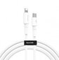 Baseus CATLSW-02 Lightning -> USB-C laadimiskaabel 18W / PD 2.0 / 100 cm valge hind ja info | Mobiiltelefonide kaablid | kaup24.ee