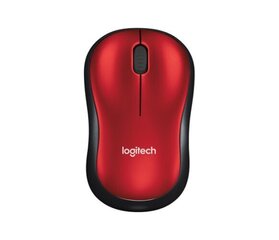 Logitech M185 , черный/красный цена и информация | Мыши | kaup24.ee