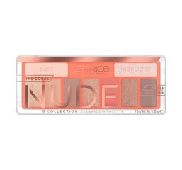 Lauvärvipalett Catrice The Coral Nude Collection, 9,5 g, 010 Peach Passion цена и информация | Тушь, средства для роста ресниц, тени для век, карандаши для глаз | kaup24.ee