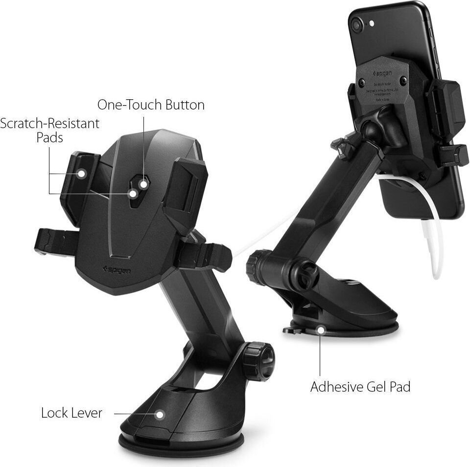 Spigen ts35 signature car mount holder black hind ja info | Mobiiltelefonide hoidjad | kaup24.ee