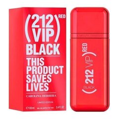 Parfüümvesi Carolina Herrera 212 Vip Black Red Limited Edition EDP meestele 100 ml hind ja info | Meeste parfüümid | kaup24.ee